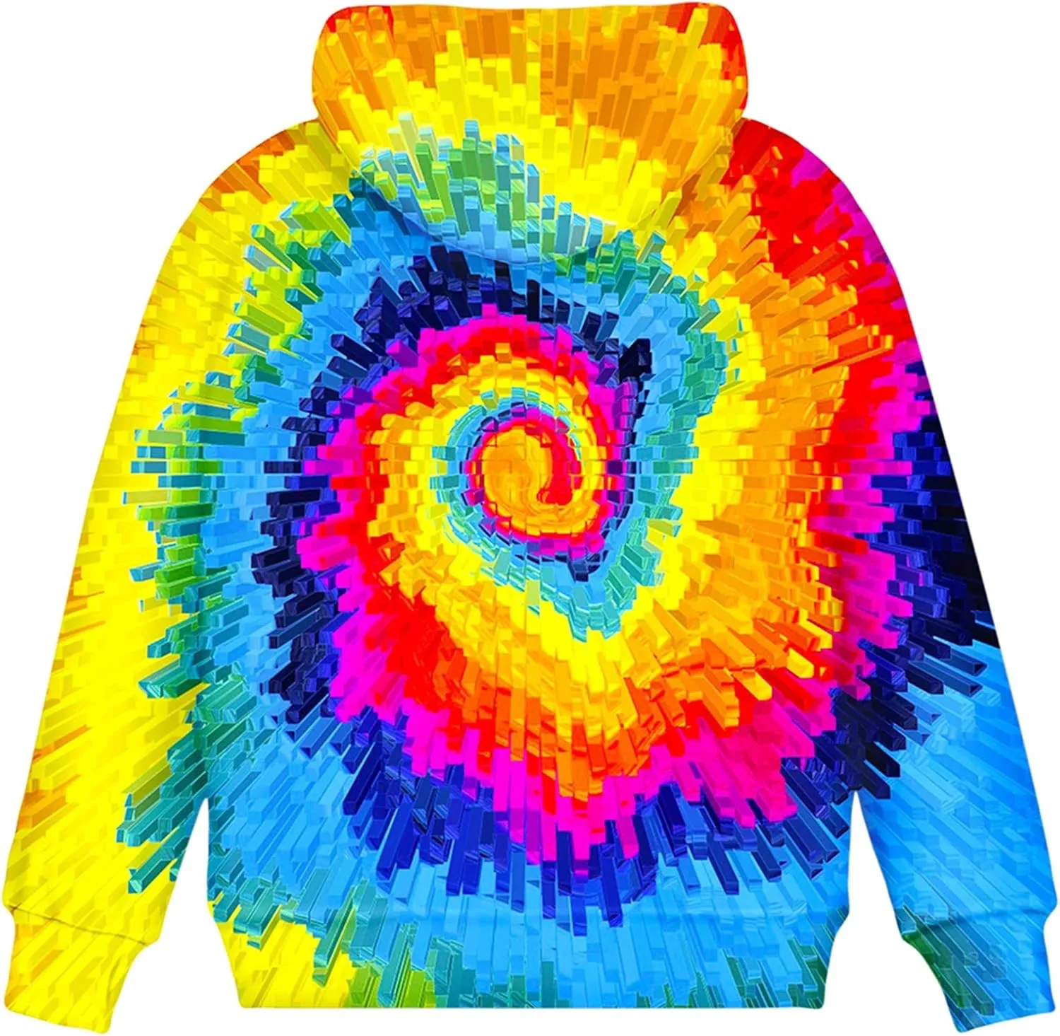 Asylvain Graphic Hoodies for Boys Girls 3D Print Novelty Colorful Cool Kids Sweatshirts Size 6-15 Years