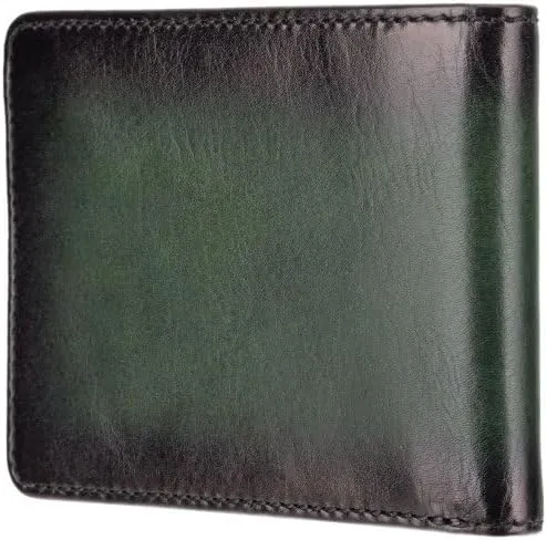 Atelier Collection Roland Leather Wallet RFID Blocking AT63, Burnished Blue (Burnish Green)