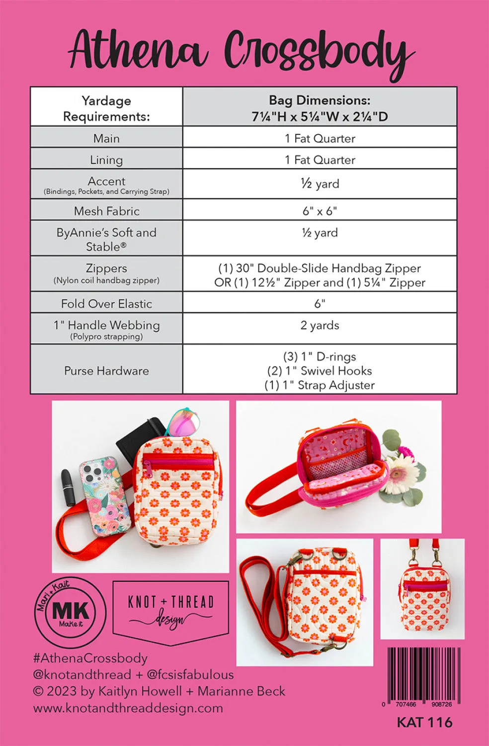 Athena Crossbody Pattern