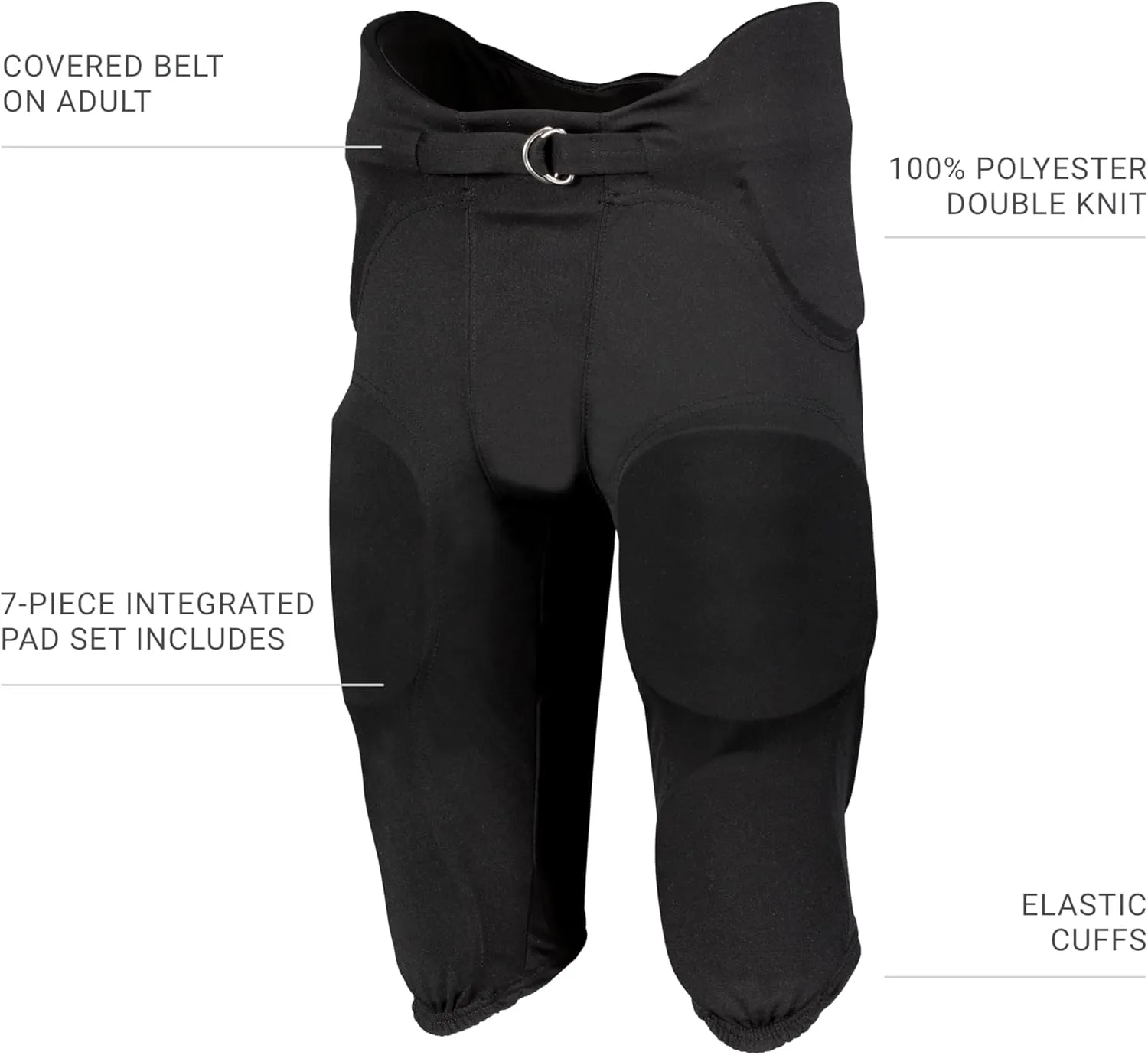 Augusta Sportswear Men's Russell Athletic Integrated 7-Piece Pad Football Pant