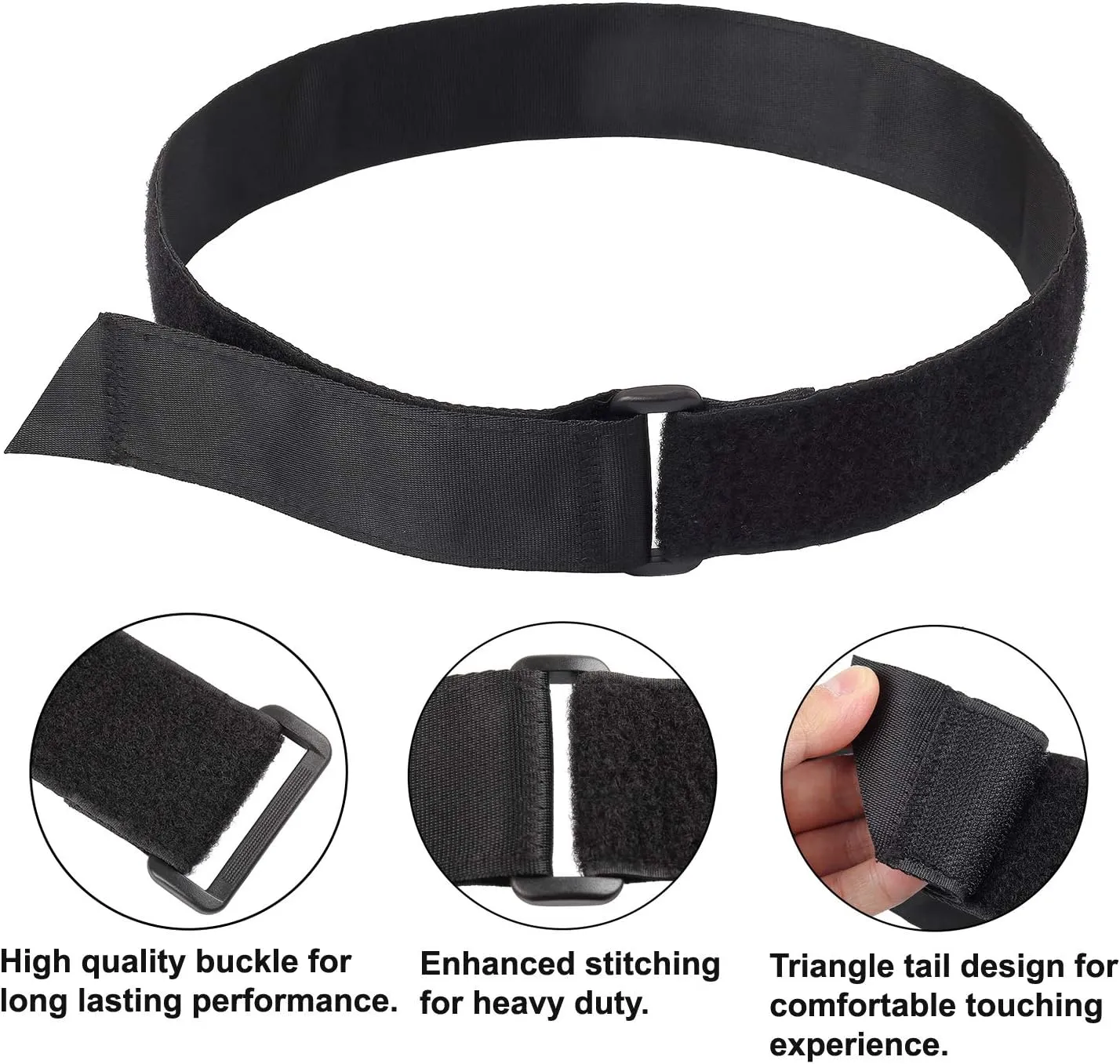 Ayaport Cinch Straps 2" x 40" -4Pack, Sturdy & Reusable Hook and Loop Covered with Nylon Webbing Securing Buckle Straps for All Purpose Cord Wrap Organizer Storage