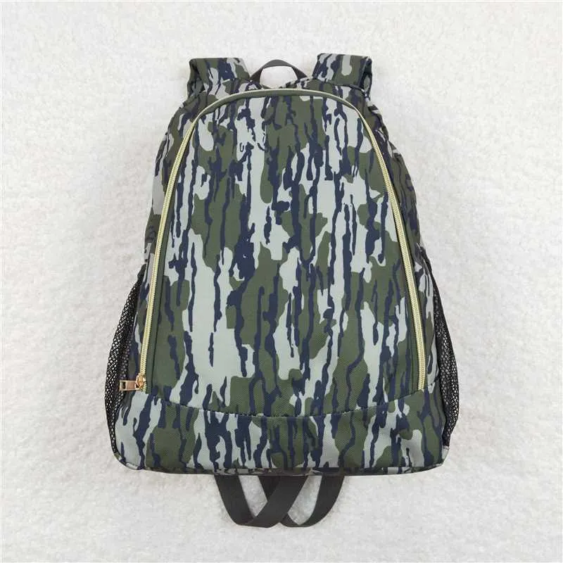 BA0163 Baby Kids Boys Sibling Brother Camo Backpacks Bags