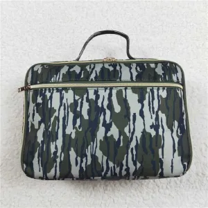 BA0228  Kids Green Camo Backpacks Lunch Boxes Sibling Bags