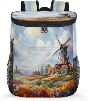 Backpack Cooler Farms Landscape Cooler Backpack Insulated Leak Proof Soft Cooler Bag for Men Women Lunch Backpack for Camping Picnic Hiking Beach Travel
