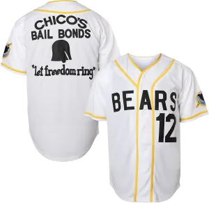 Bad News Bears Movie Baseball Jersey for Men,12 Tanner Boyle 3 Kelly Leak 1976 Chico's Bail Bonds Sports Shirt S-3XL