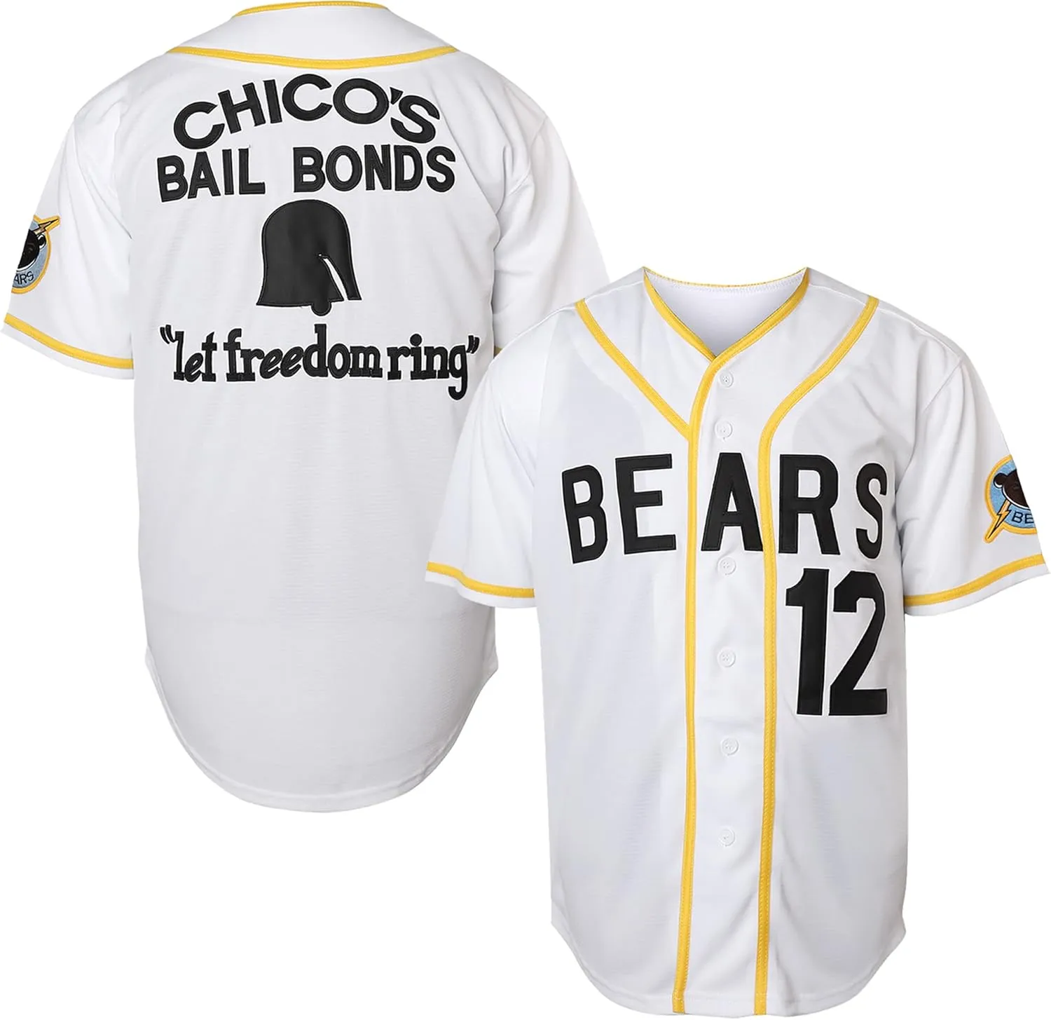 Bad News Bears Movie Baseball Jersey for Men,12 Tanner Boyle 3 Kelly Leak 1976 Chico's Bail Bonds Sports Shirt S-3XL