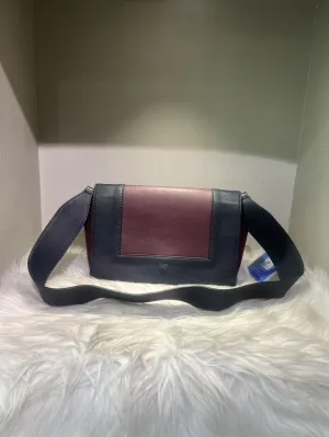 Bag Messenger Medium Leather Bicolor Celine Voice-activated Burgundy/Black - Calfskin Smart technology