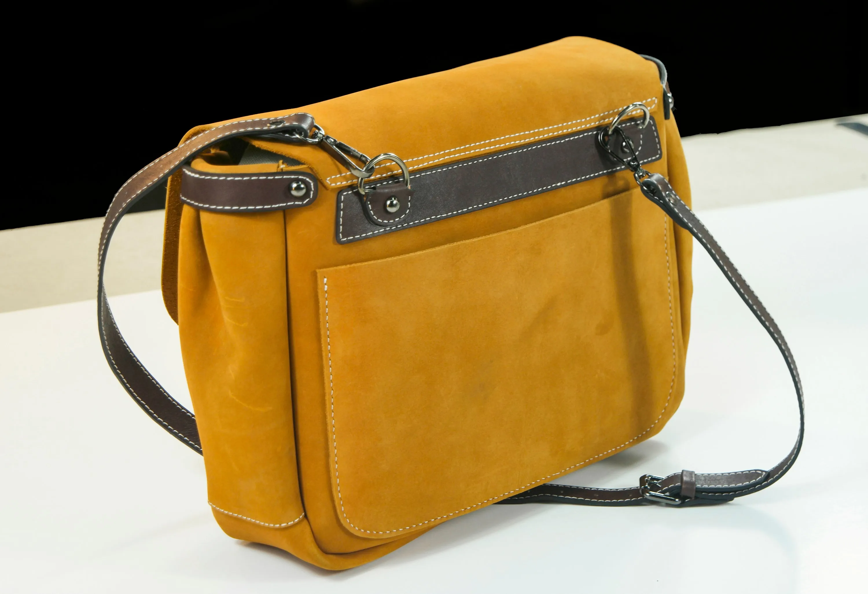 [Bag pattern]Making a Postman's Bag[How to make vegetable tanned leather postman bag]
