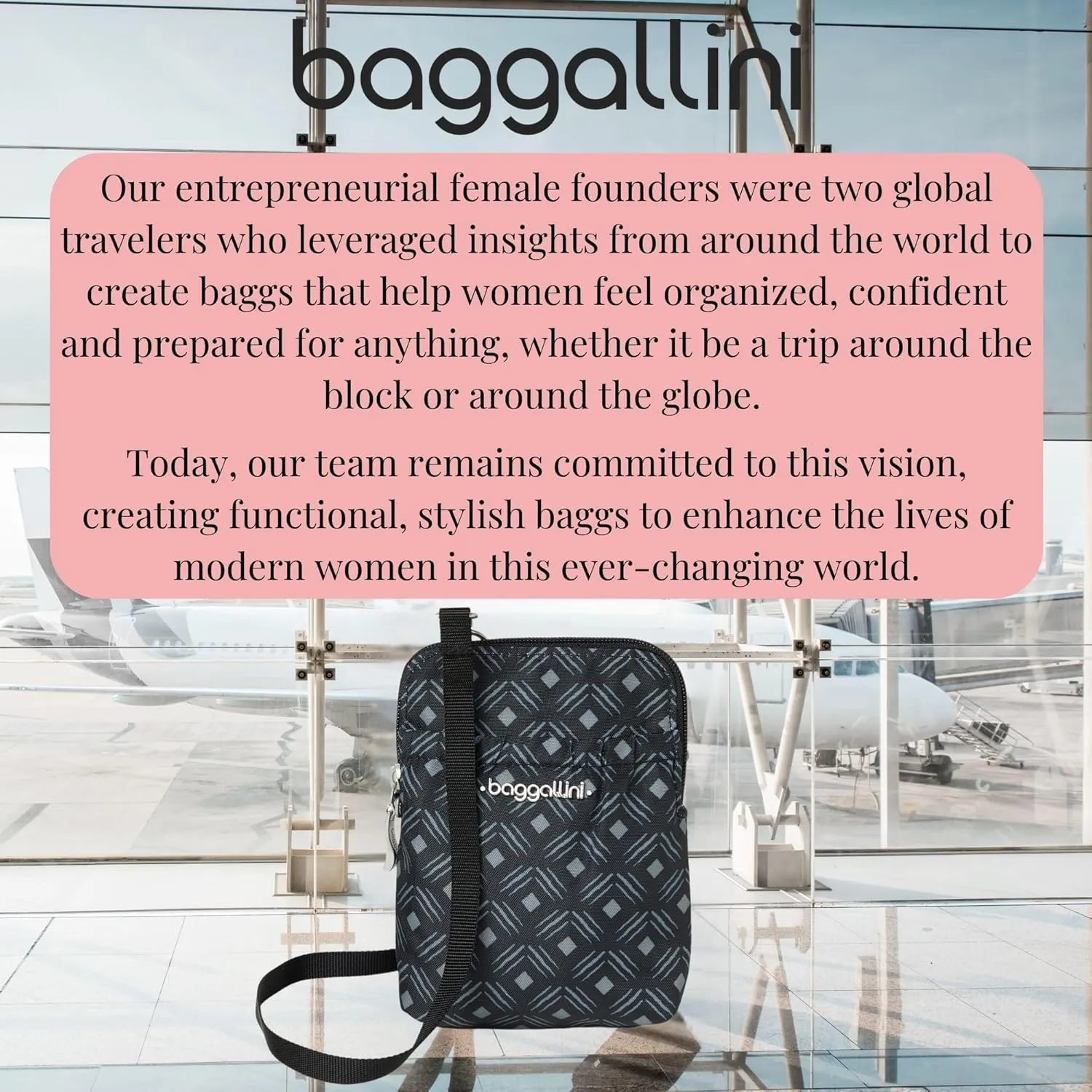 Baggallini Bryant Pouch Small Crossbody Bag for Women - Phone Purse with Crossbody Strap - Lightweight Crossbody Pouch