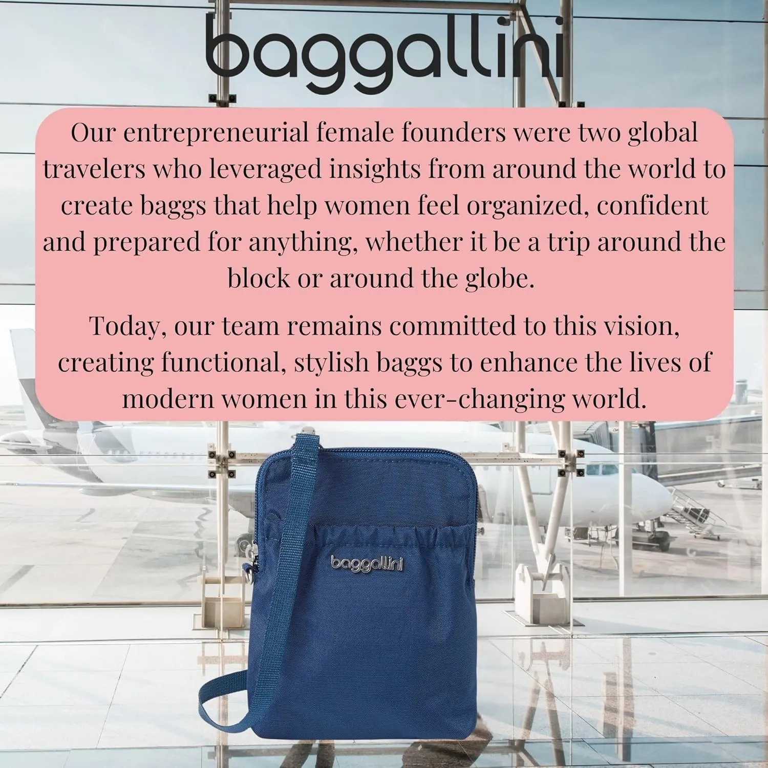Baggallini Bryant Pouch Small Crossbody Bag for Women - Phone Purse with Crossbody Strap - Lightweight Crossbody Pouch