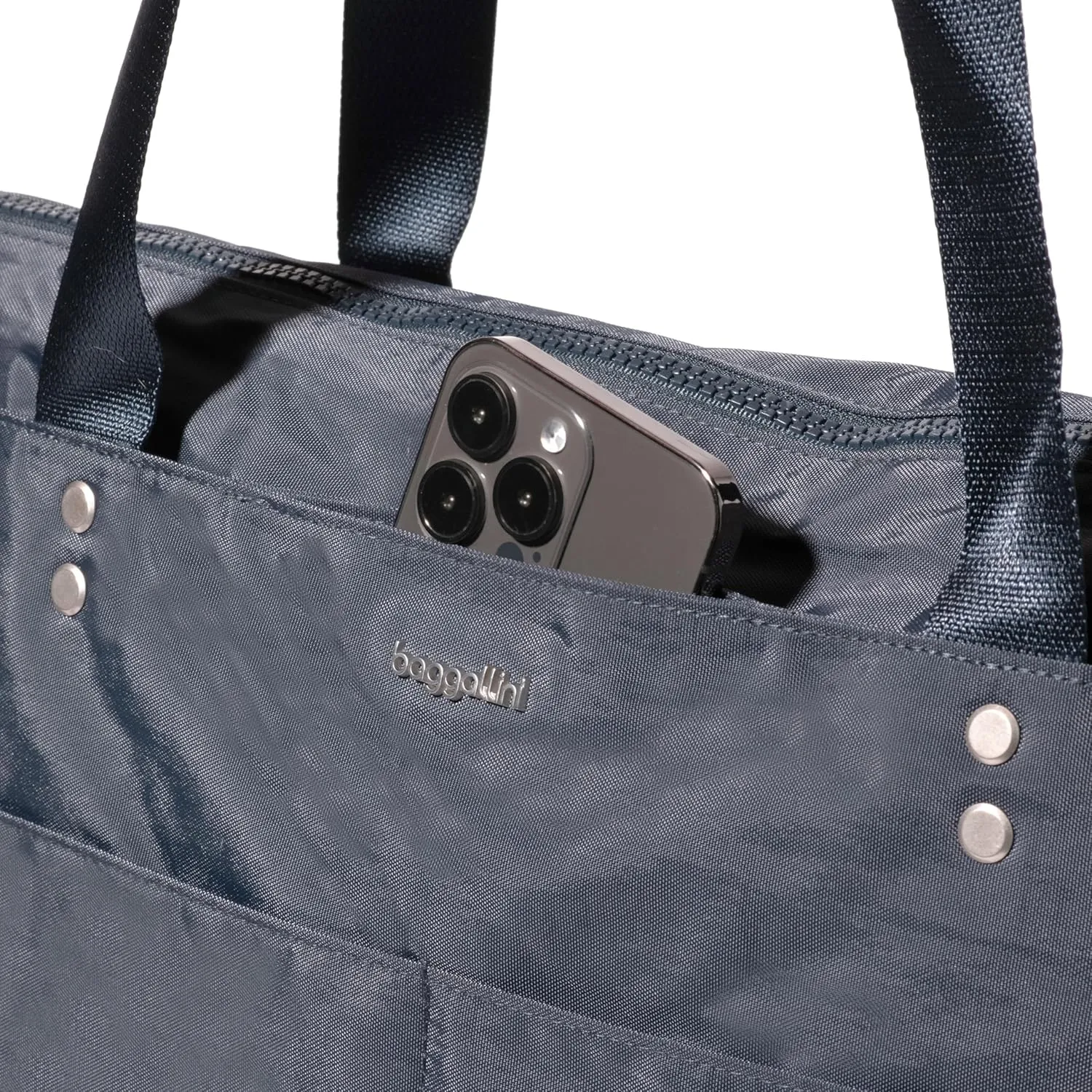 Baggallini Carryall Laptop Tote-Medium 12x19 Inch Travel Crossbody Shoulder Bag