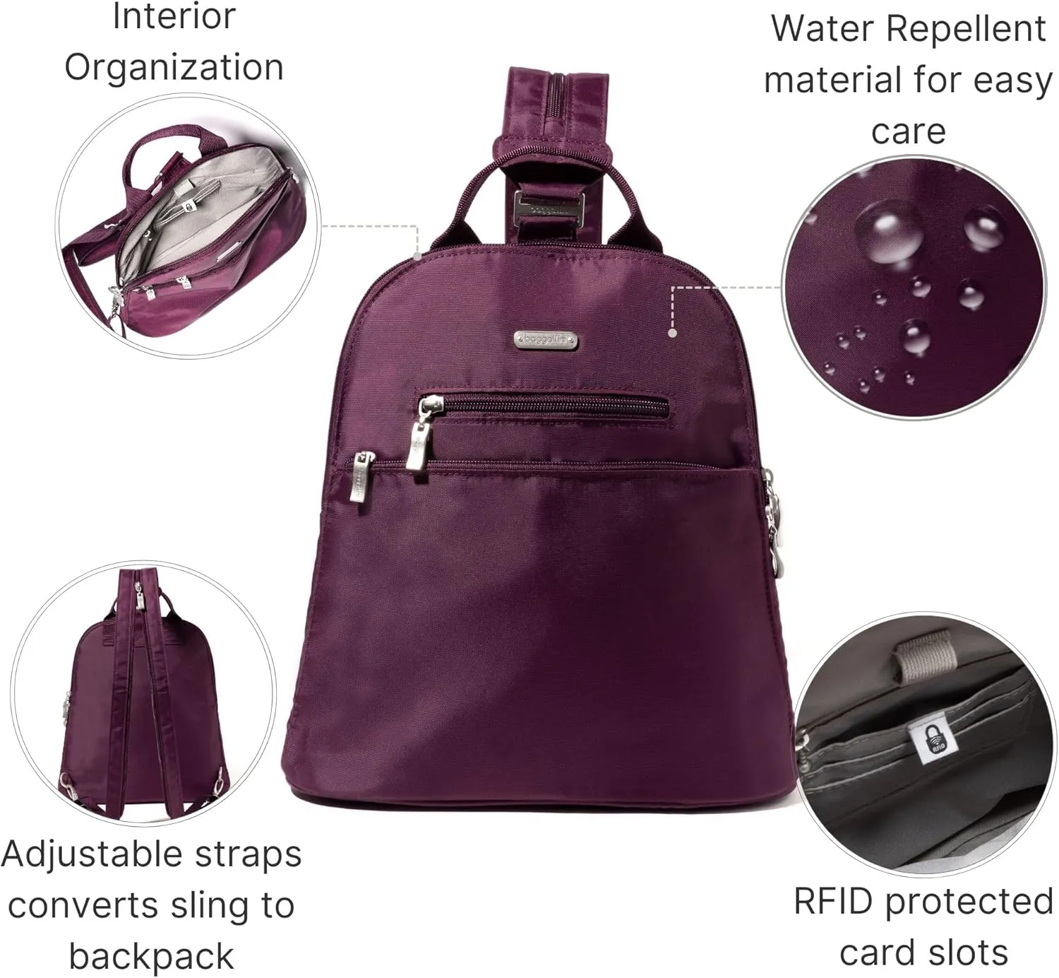 Baggallini Essential Convertible Backpack