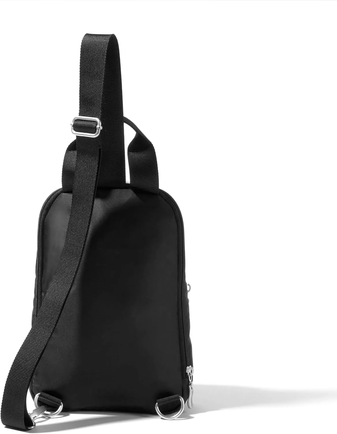 Baggallini Essential Small 12x7 Inch Sling Crossbody Bag with Convertible Adjustable Shoulder Strap