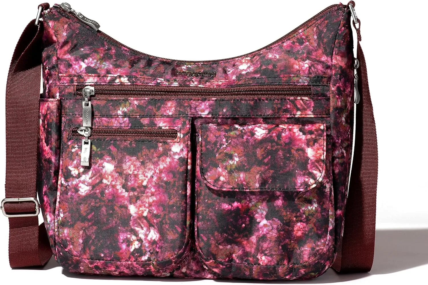 Baggallini Everywhere Bagg Crossbody Women 11x9 Lightweight Nylon Hobo Water-Resistant Travel Bag W/RFID