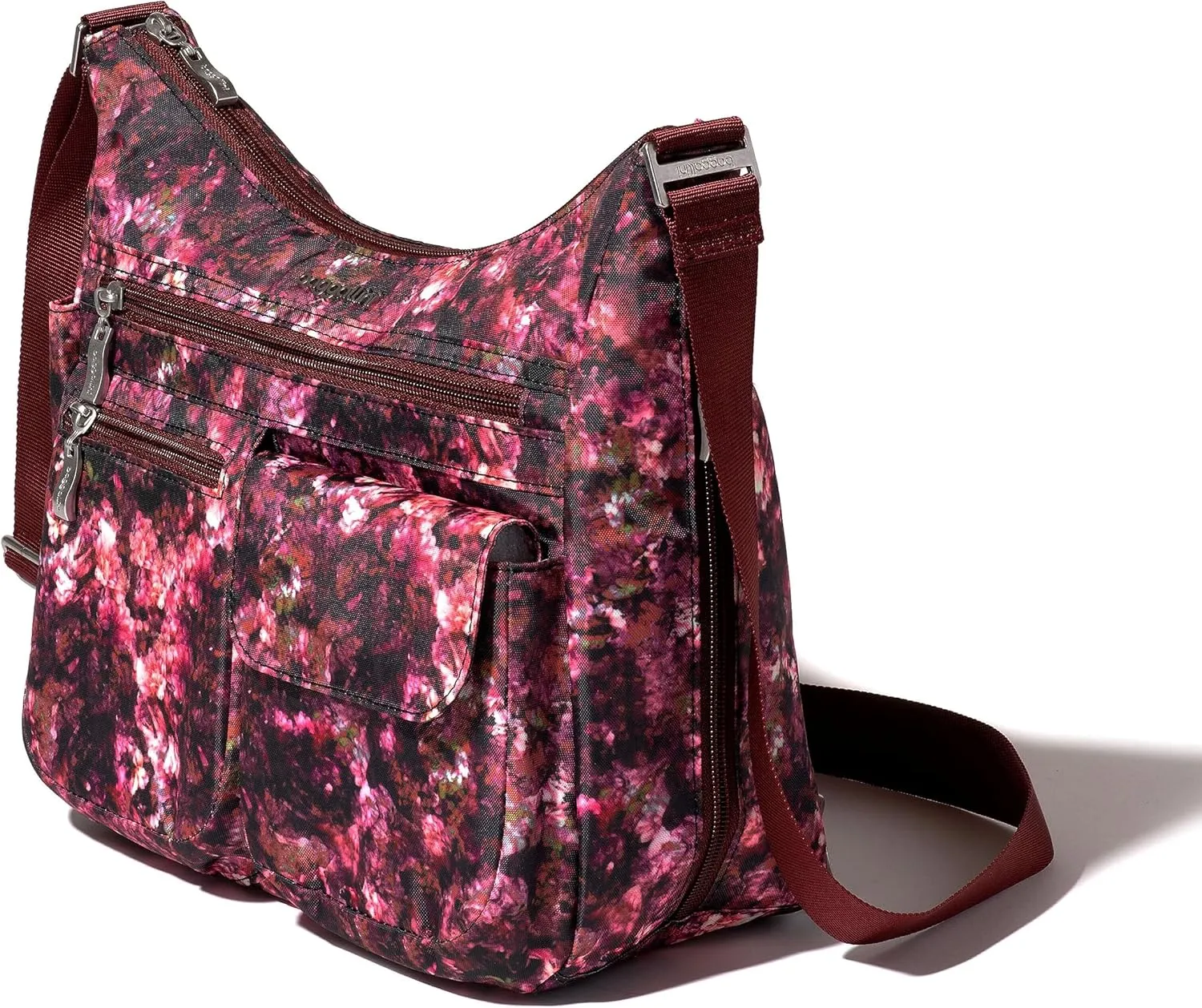 Baggallini Everywhere Bagg Crossbody Women 11x9 Lightweight Nylon Hobo Water-Resistant Travel Bag W/RFID