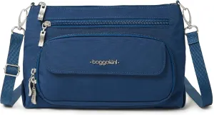 Baggallini Original Everyday 11x 7.5 Crossbody Bags for Women RFID Protected Washable Lightweight Nylon Zippered Travel Purse