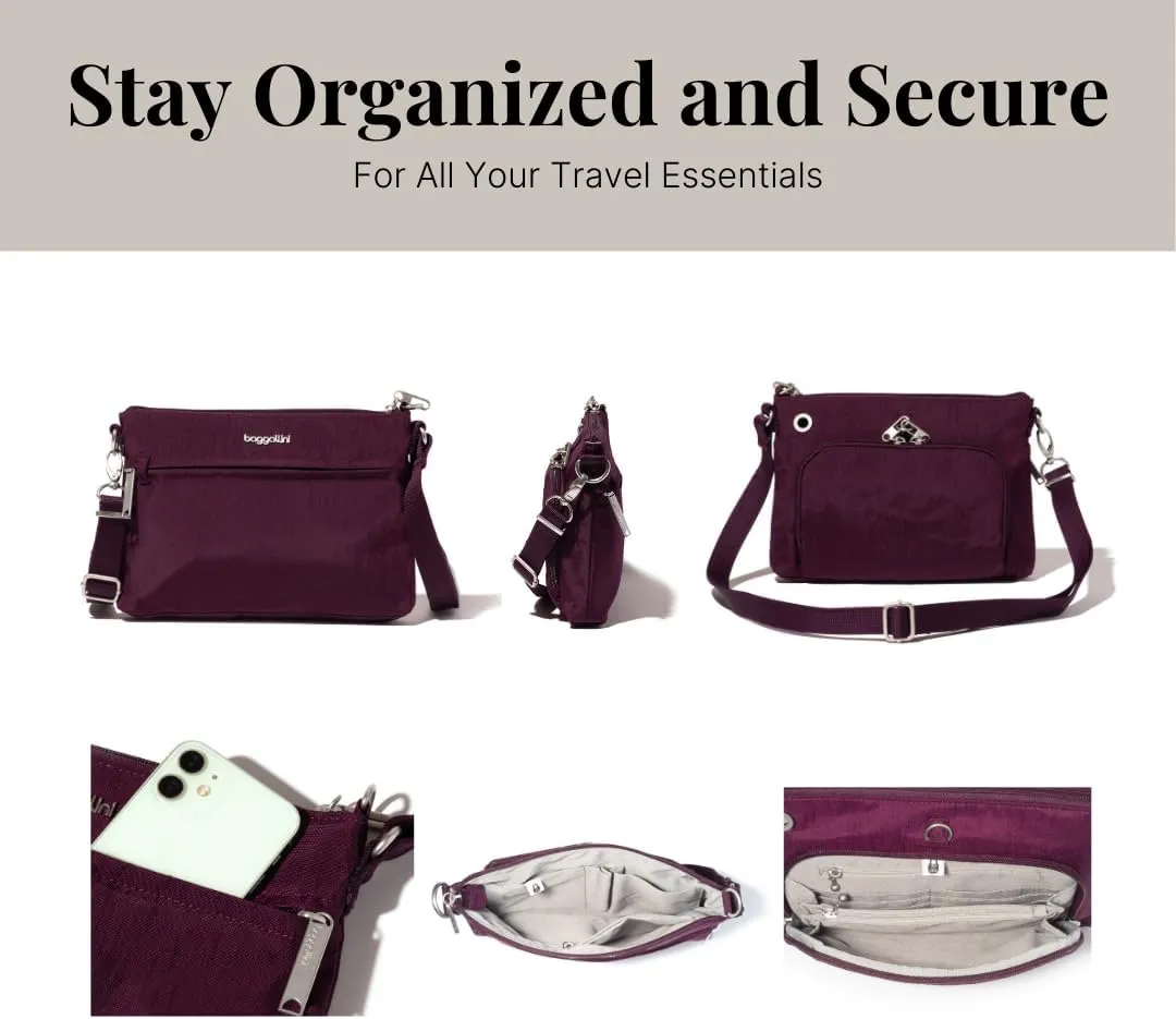 Baggallini Securtex Anti-Theft Memento Crossbody Bag