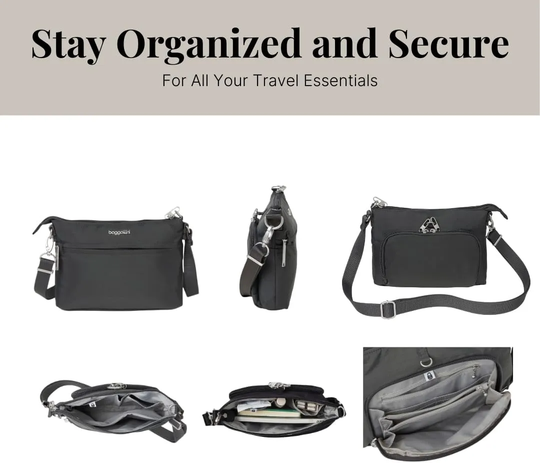 Baggallini Securtex Anti-Theft Memento Crossbody Bag