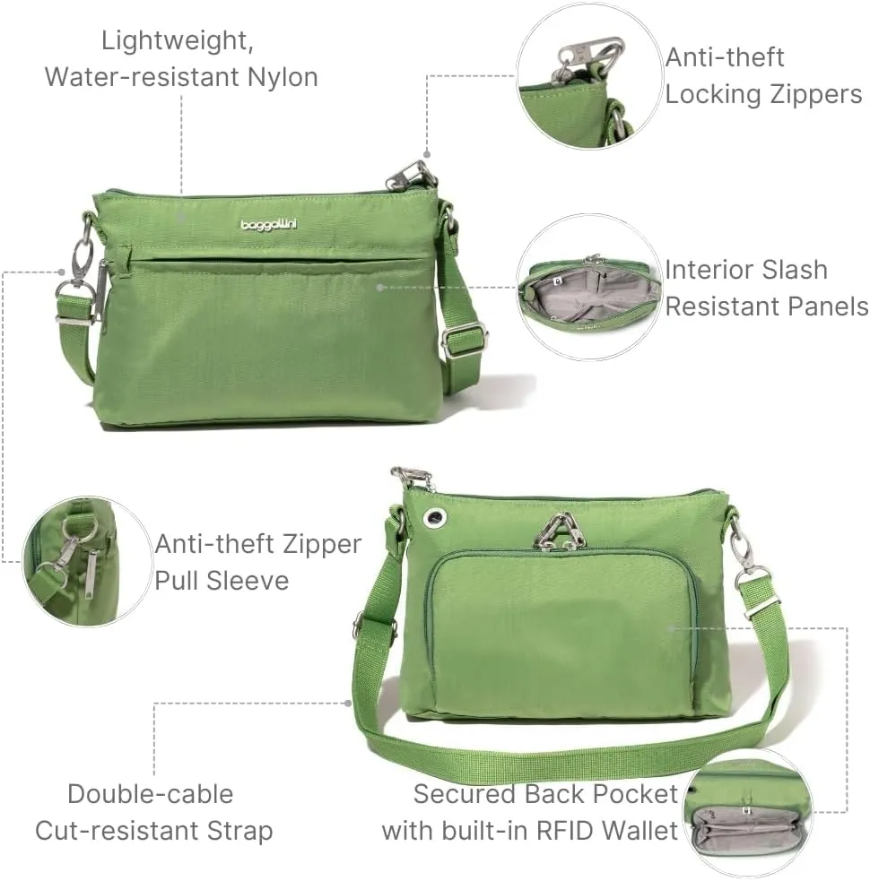 Baggallini Securtex Anti-Theft Memento Crossbody Bag
