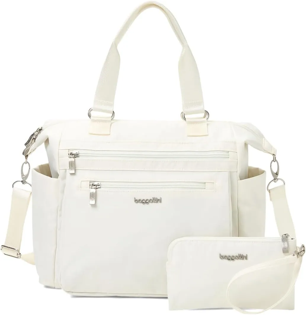 Baggallini Trifecta Convertible Backpack Crossbody Tote Bag-11x12 Lightweight Travel Bag W/RFID Phone Wristlet