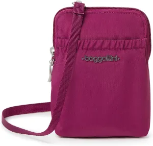 Baggallini Women's Bryant Pouch with RFID, Wild Plum