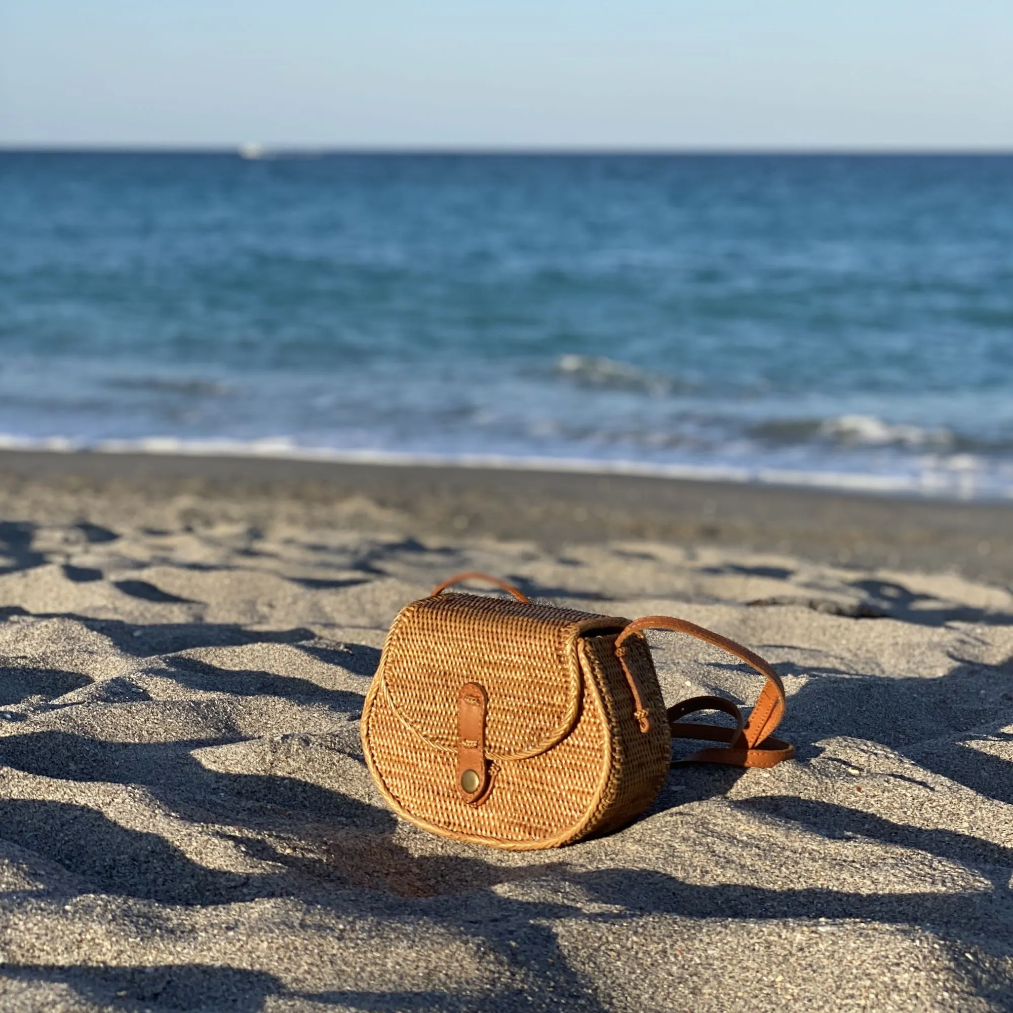Bali Rattan Crossbody Bag - Guitar Bag