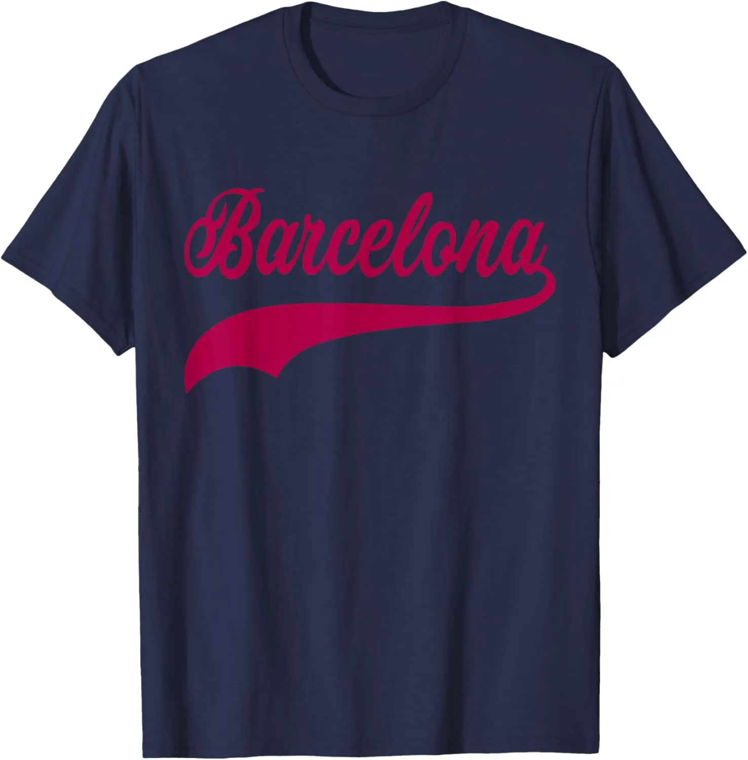 Barcelona Vintage Sports Style T-Shirt