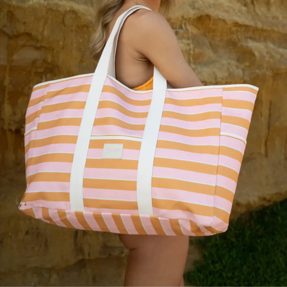 Base Supply | Beach Base | Pink/Mustard Stripe