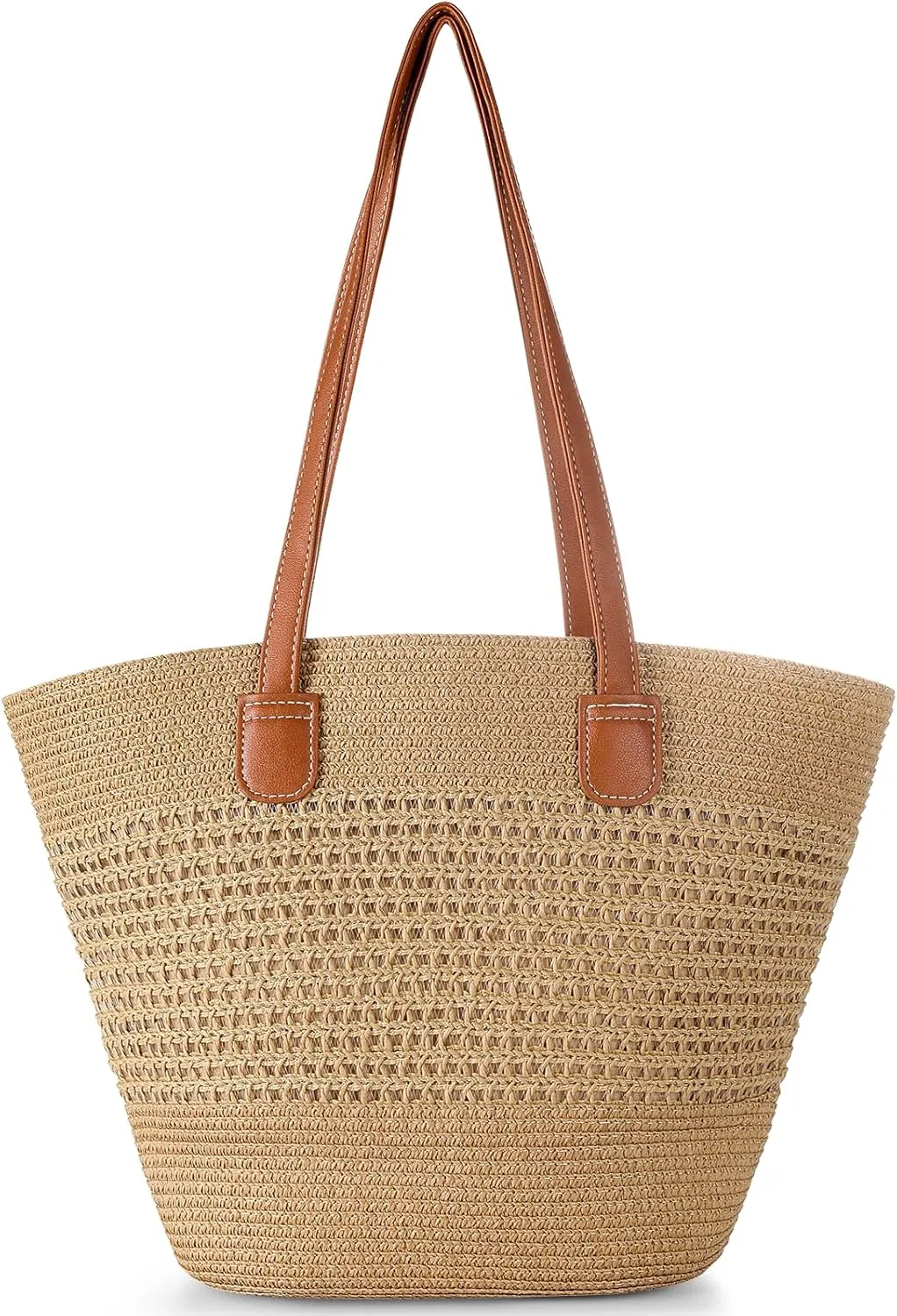 Beach Bags for Women, Large Beach Bag, Woven Straw Tote Bags Waterproof, Weaving Swim Shopping Travel Bag