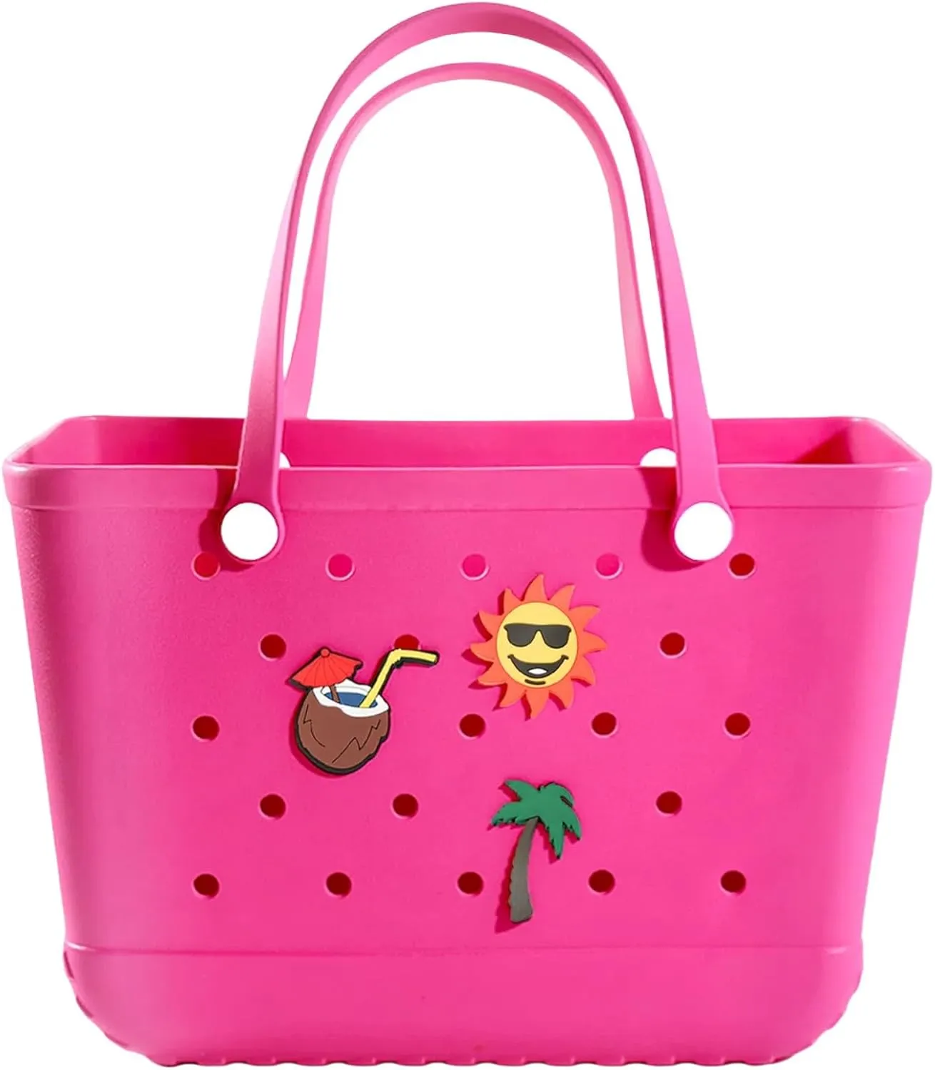 Beach Rubber Bag,Waterproof and Sandproof Washable Rubber Tote Bag for Beach, Pool Boat, Groceries, Sports