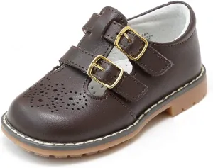 Beatrix English Double T-Strap Stitch Down Leather Mary Jane