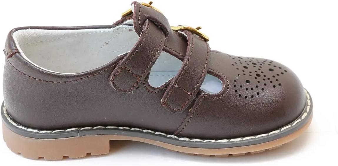 Beatrix English Double T-Strap Stitch Down Leather Mary Jane