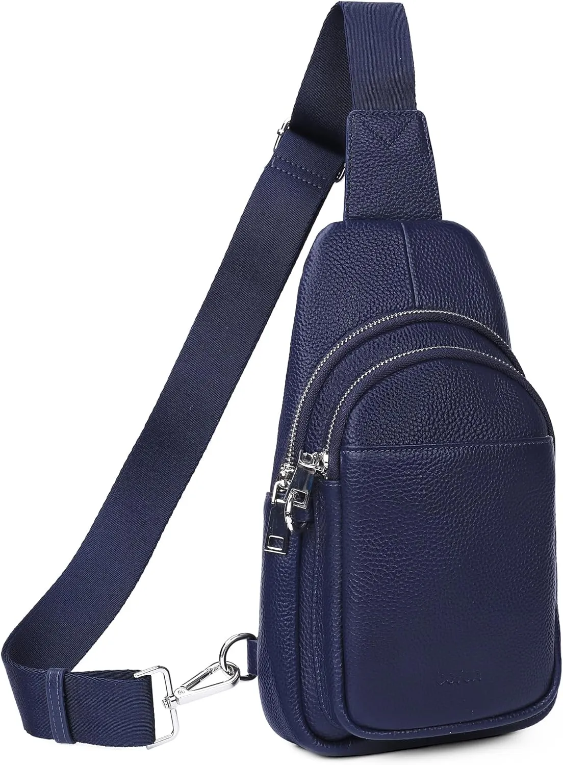 befen Genuine Leather Small Sling Bag for Women Anti-Theft Crossbody Chest Bags Fanny Packs for Travel with RFID Card Slots