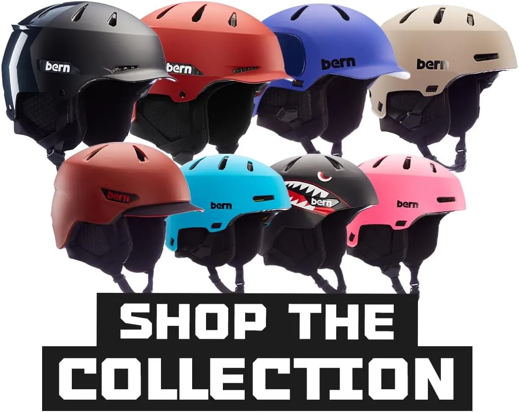 BERN Hendrix Snowsports Ski and Snowboard Helmet for Men and Women, Brim Style, Multisport Certified, Adjustable Fit, Removable Liner, Anti-Fog Ventilation