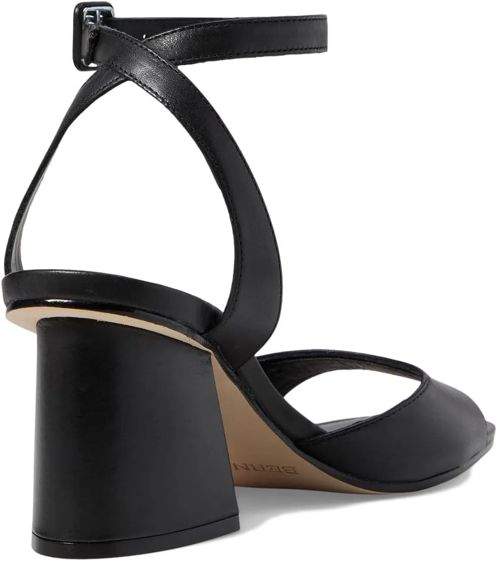 Bernardo Nyack - Heels for Women - Solid Block Heel - Leather Outsole - Ankle Strap - Buckle Closure