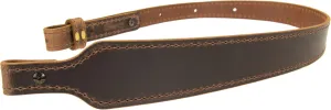 BF70022_Buffalo Leather Cobra Rifle Gun Sling_Crazy Horse/Brown_Amish Handmade