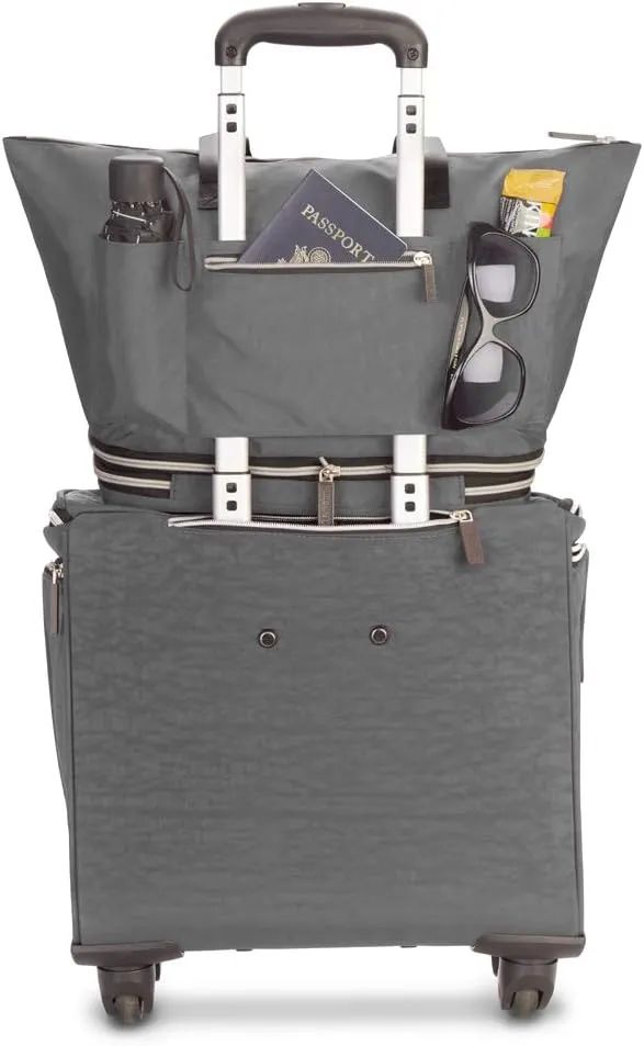 biaggi ZipSak Boost! Foldable Travel Tote – Lightweight, TSA Approved, Convertible Carryall for Airplane, Gym, Weekender