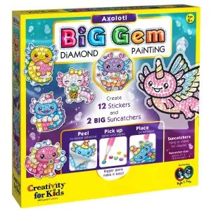 Big Gem Diamond Painting Axolotl