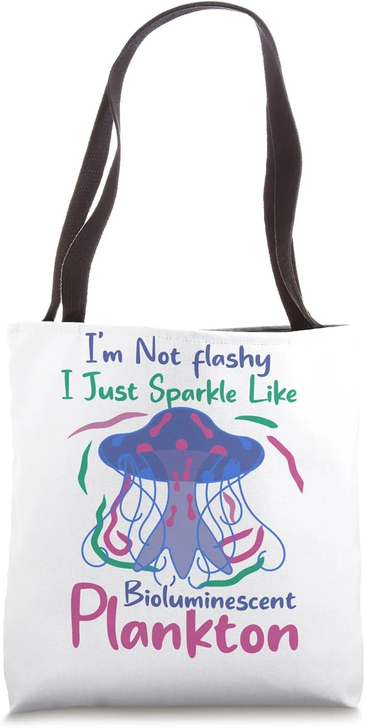 Bioluminescent Plankton - Ocean Underwater Sea Animal Tote Bag