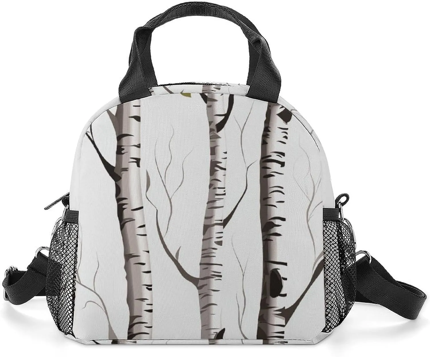 Birch Tree Insulated Lunch Bag Portable Lunch Box Tote Cooler Bags Lunchbox For Travel Picnic Work