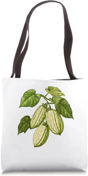 Bitter Melon In A Vintage Style Tote Bag