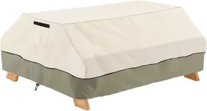 Bitubi 96 Inch Heavy Duty Waterproof Picnic Table Cover - 600D Tough Canvas Wind Dust Proof Anti-UV Outdoor Patio Table Bench Covers Winter
