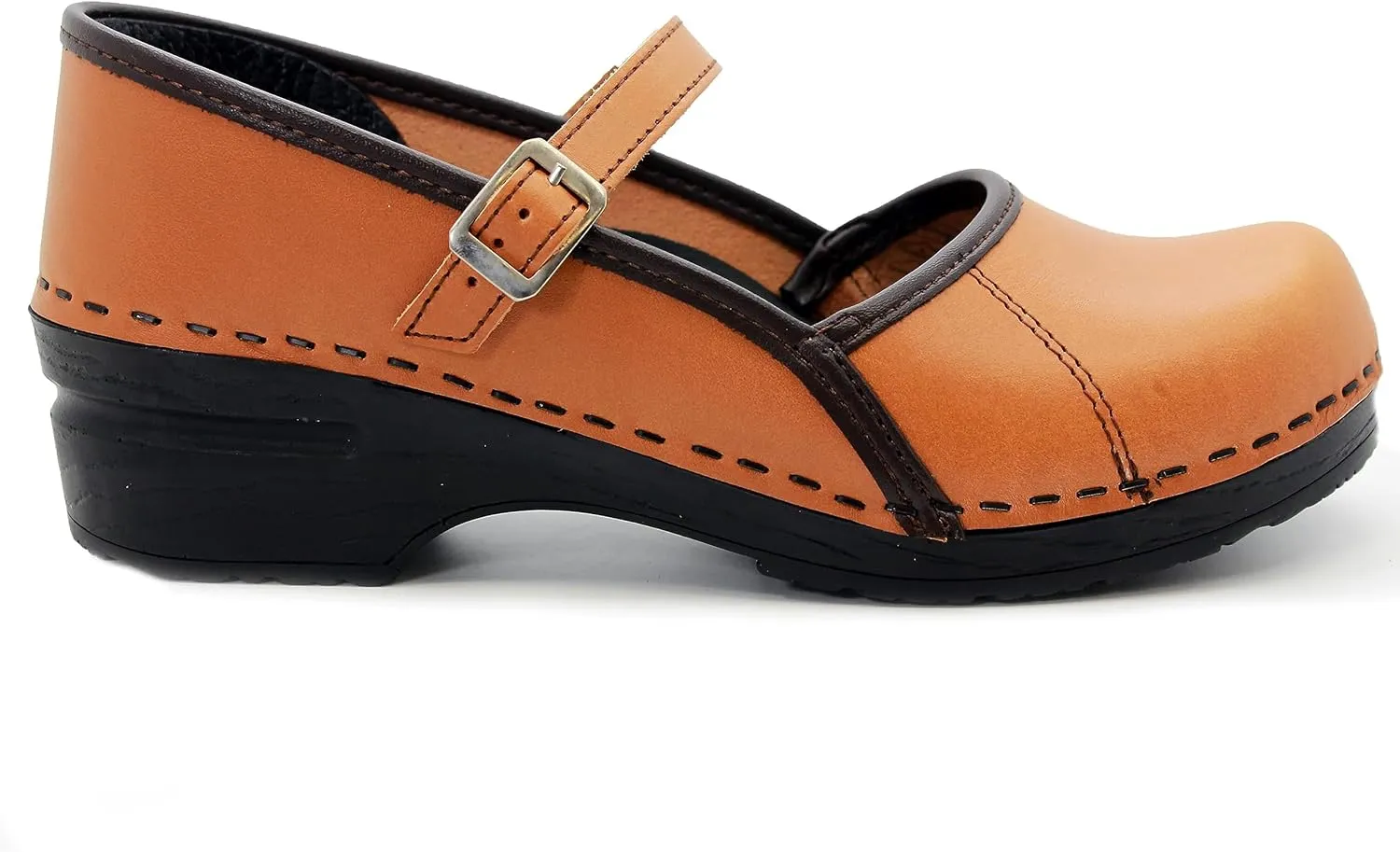 BJORK Swedish Comfort Women's Marcella Mary Jane Leather Clogs