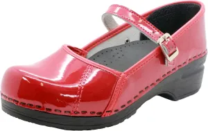 BJORK Swedish Comfort Women's Marcella Mary Jane Leather Clogs