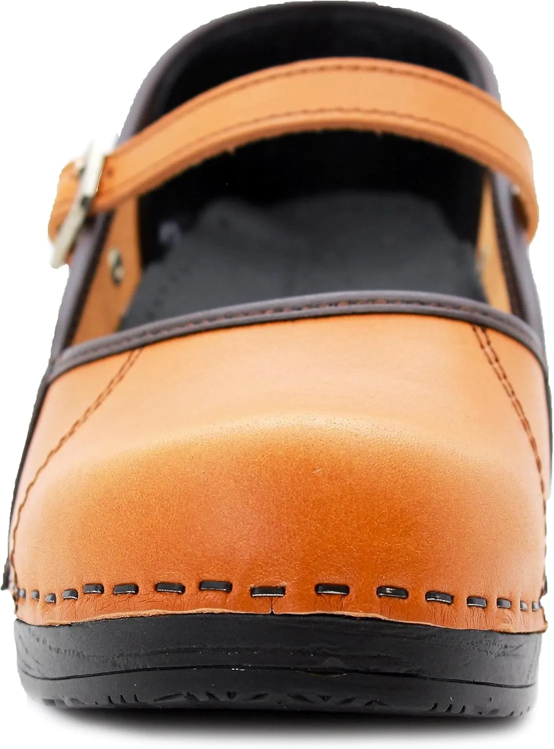 BJORK Swedish Comfort Women's Marcella Mary Jane Leather Clogs