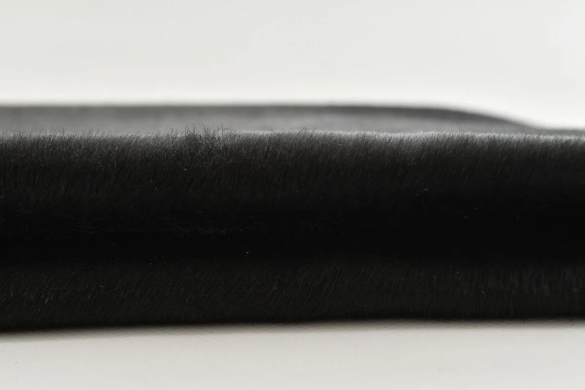 Black Pony leather Hide