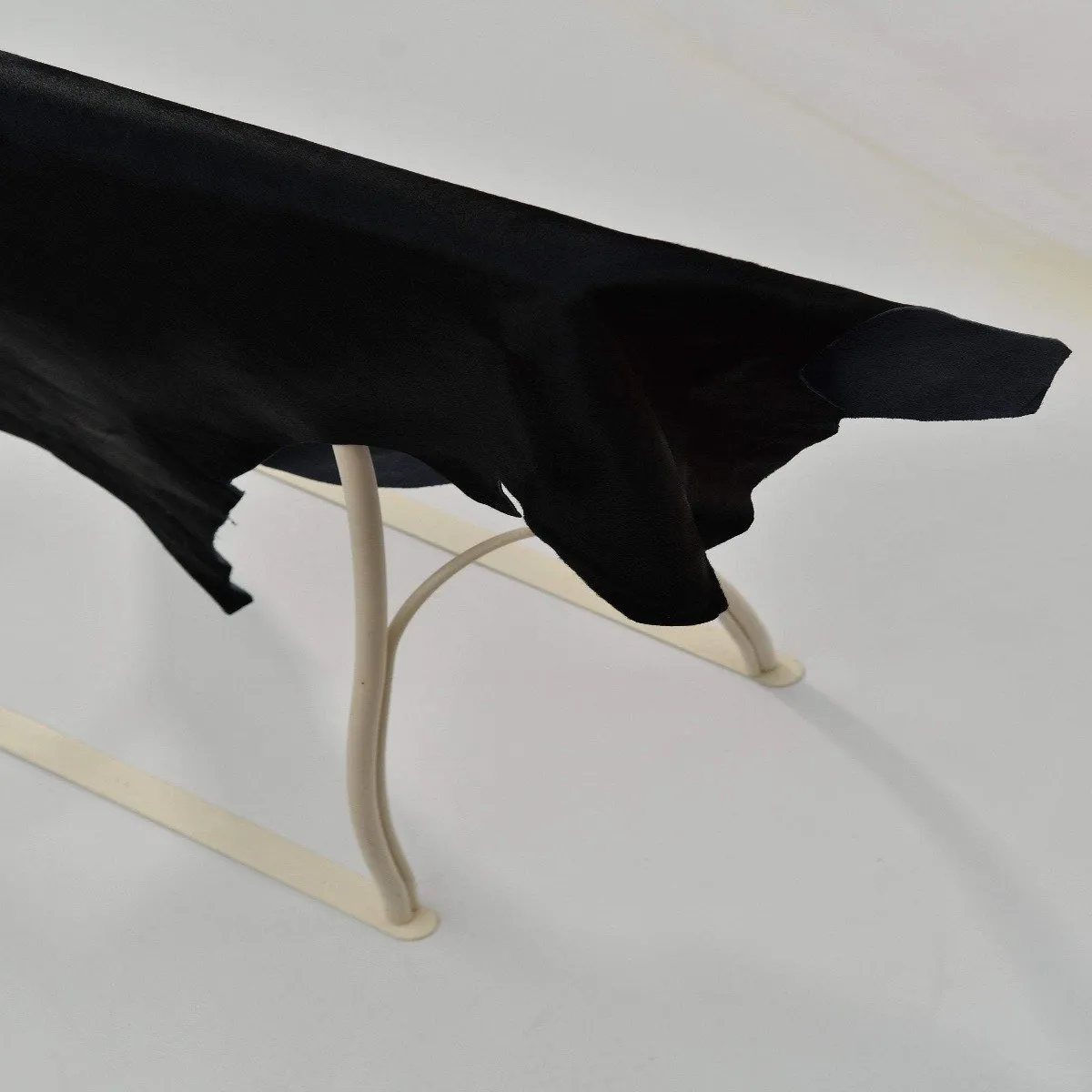 Black Pony leather Hide
