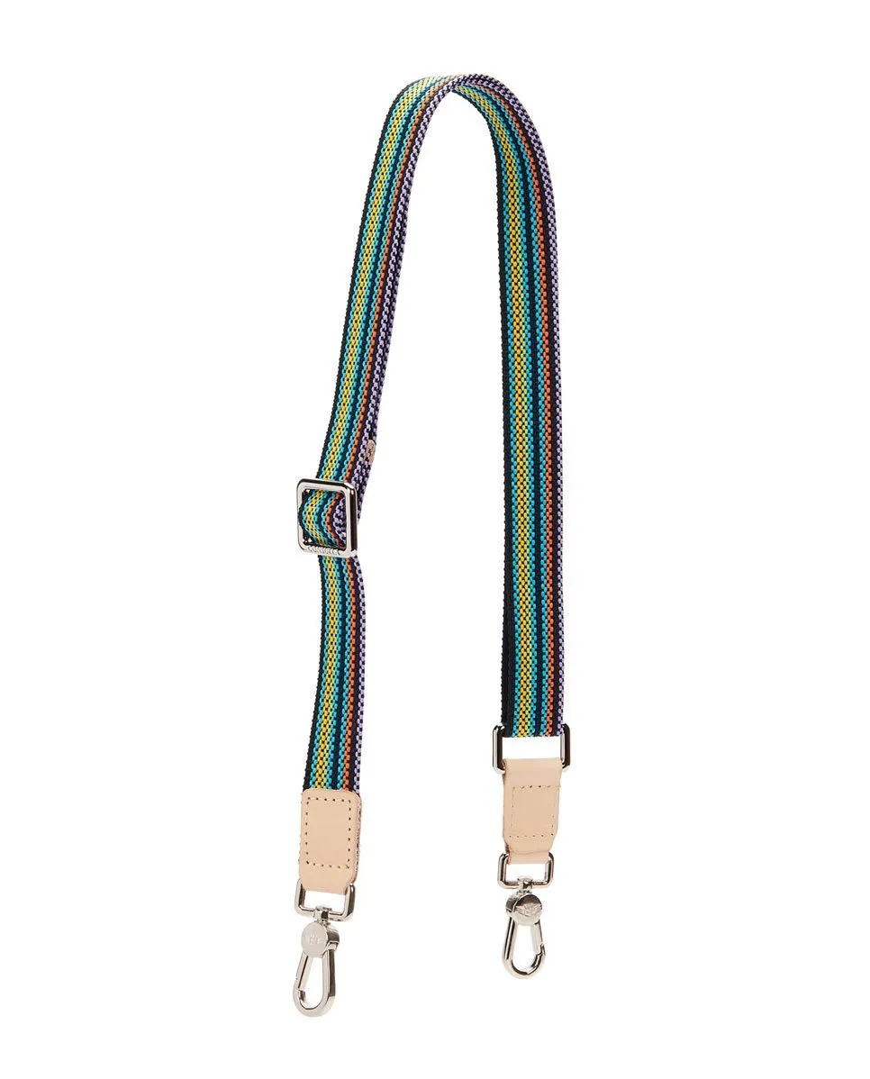 BLACK SLIM WEBBING CROSSBODY STRAP