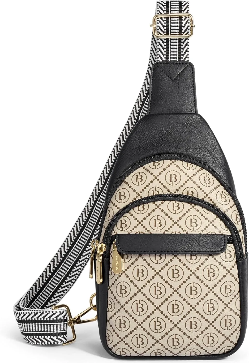 BOSTANTEN Small Sling Bag for Women Leather Crossbody Bags Fanny Pack Chest Bag for Travel