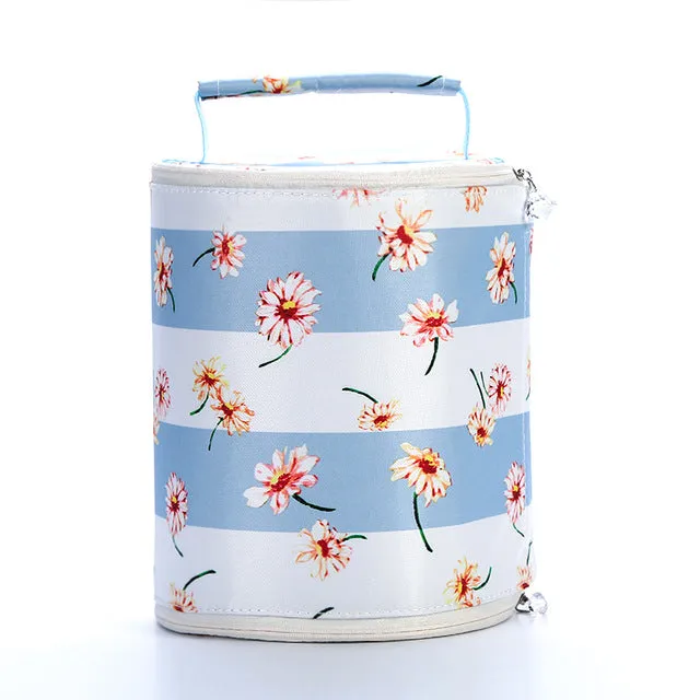 Brivilas lunch bag  for women funny cartoon kids bento cooler bags flamingo thermal breakfast food box portable picnic travel